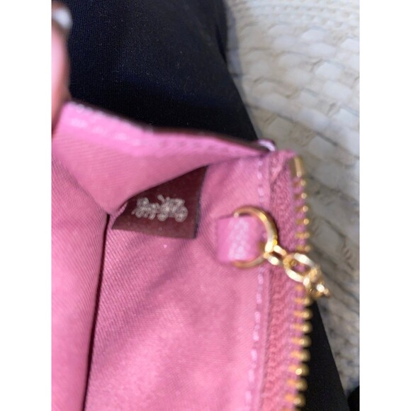 Coach ID Wallet Card Holder Coin Holder Keychain Dusty Rose Zip Top Lightweight - Picture 7 of 12